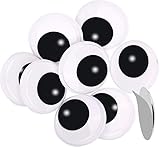 i-mondi® 10 Wackelaugen selbstklebend 40mm groß Googly Eyes Schwarz-Weiß - Wackelaugen zum Basteln - Kulleraugen selbstklebend - Bastelaugen selbstklebend - Google Eyes Goggly Eyes