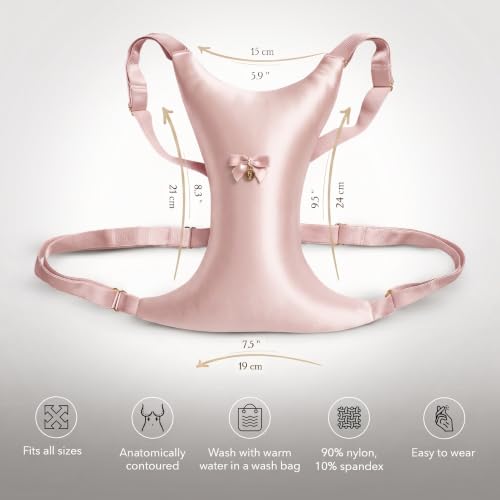 Image of Intimia Breast Pillow Chest Wrinkles Prevention and Breast Support (Pink)