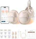 Sacaleches calefactable eufy S1, sacaleches con tecnología HeatFlow™, OptiRhythm™ controlado por app, succión de grado hospitalario, a prueba de fugas, ultrasilencioso para usar con sujetador.