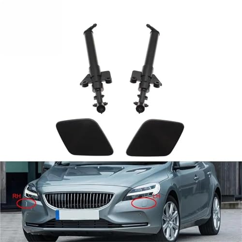 Cache-gicleur de phare pour Volvo V40 contre l'obstruction du lave-phare avant