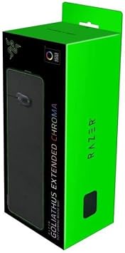 Razer Goliathus Extended Chroma - RGB aydınlatmalı ekstra büyük yumuşak XXL oyun faresi altlığı (kablo tutucu, kumaş yüzey, kapitone kenar, tüm fareler için optimize edilmiş) siyah