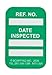 Brady MIC-MTIUSA G 1 7/8" Height x 1 1/4" Width, 1.875 inches Vinyl, Green MICROTAG Date Inspected Inserts (100 Tags)