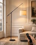 Lampadaire salon dimmable, lampe sur pied avec télécommande et luminosité & température de...
