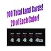 Four Knights: MTG TCG Basic Land Booster Pack 100 Cards 20 of Each Color Compatible with Magic