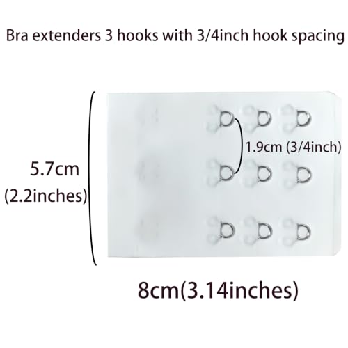 Image of SAMGU Women's Bra Extenders 2 Hook /3 Hook /4 Hook /5 Hook /6 Hook Soft Stretchy