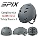 SPIX Ski Helmet Snowboard Helmet - ASTM Safety Standard Size Adjustable for Adults Youth Men and Women (S, Gray)
