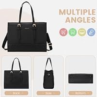 LOVEVOOK Laptop Bag for Women, 17.3 Inch Computer Tote Bags Purse for Work — image 7