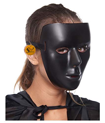 sage square stoneman vendetta comic face mask fawkes mask anonymous vip edition face-mask perfect fit cosplay v for vendetta (black) (pack of 1)- Multi color (B08524QCVV) Amazon Price History, Amazon Price Tracker