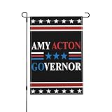 12x18 Inch Amy Acton for Ohio Governor Flag Vote for Amy Acton Garden Flags Double Sided Burlap Yard Signs Decor