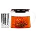 Glass Teapot with Tea Infuser - Stovetop Safe Clear Glass Teapot with Removable Strainer - Perfect for Blooming Tea, Loose Leaf and Other Herbal Teas - Includes 1 Tea Bloom
