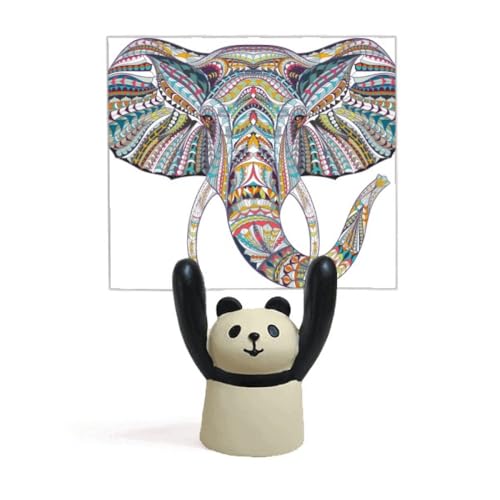 Porte-mémo éléphant mosaïque, le cadeau déco panda cartoon idéal pour la famille