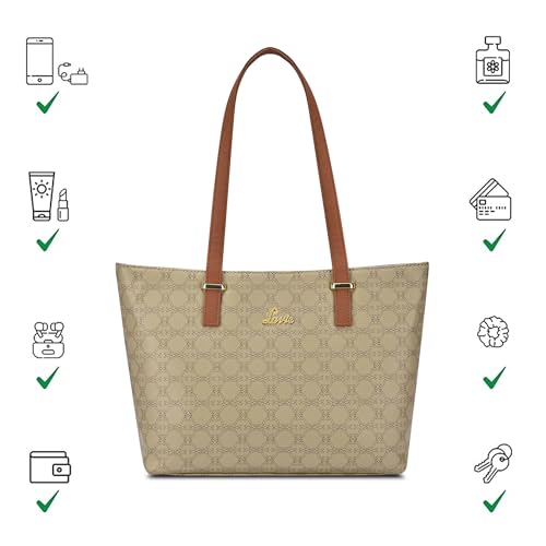 Image of Lavie Women's Mabel Solid Tote Handbag for Women | Tote Bag For Work | Ladies purse | Stylish Shoulder Bag | Gift For Ladies