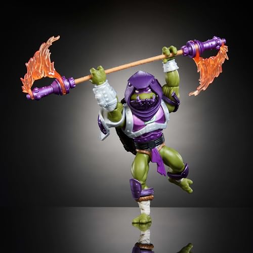 Mattel figurine MOTU x TMNT Donatello – 14 cm - vue 6