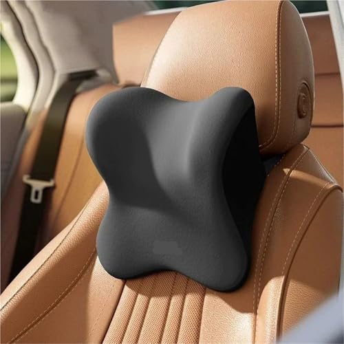 Poduszka lędźwiowa z pianki memory foam do samochodu, uniwersalna poduszka pod głowę, szyję poduszka do jazdy(Brown Waist)