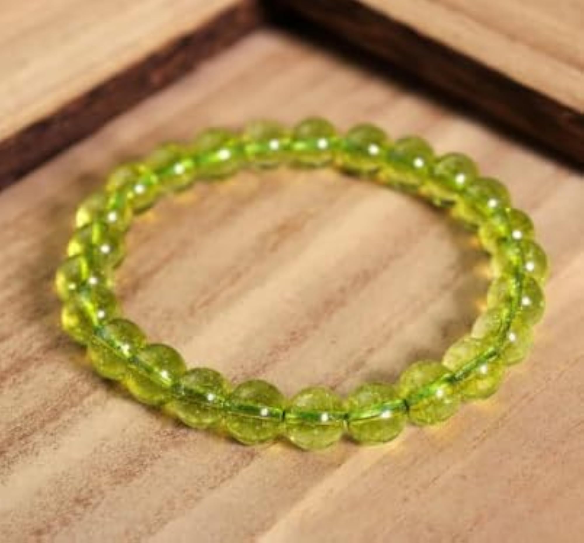 Trendy Peridot Original Certified Chrysolite Bracelet