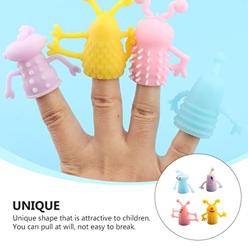 TOYANDONA Junior Puppet 4 Pcs Fantoches de Dedo Fantoches de Dedo Que Brilham No Escuro para Lembran