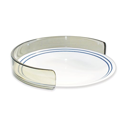 Rehabilitation Advantage Snap-On Food Guard For 8.5 – 9.5 Inch Plates, Smoked #TOP1