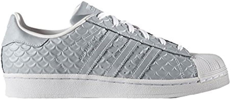 adidas Superstar W, Scarpe da Ginnastica Basse Donna, Bianco  (Silvmt/silvmt/Ftwwht), 36 2/3 EU : Amazon.it: Scarpe e borse