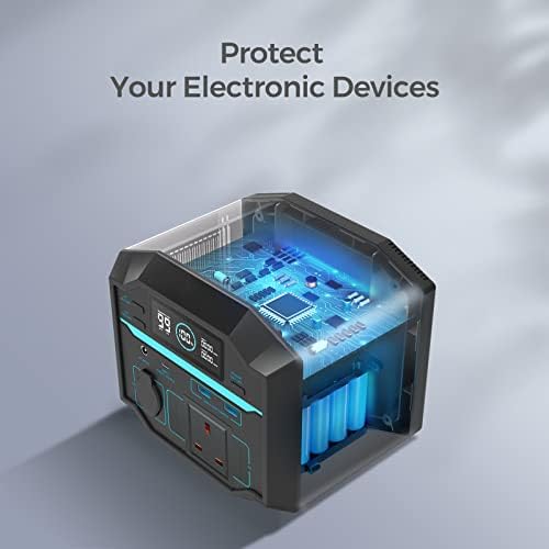 Renogy Portable Power Station Phoenix 200, 222Wh Solar Generator, 2*120V/200W AC Outlets, 60W USB-C PD Output, Leightweight Lithium Battery Backup Charging for Outdoor Camping Home Emergency