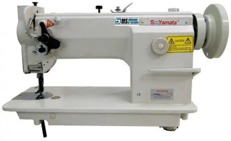 Máquina de costura Reta Industrial Transporte triplo 2 agulhas, Ponto Fixo Yamata GC0658 (220)