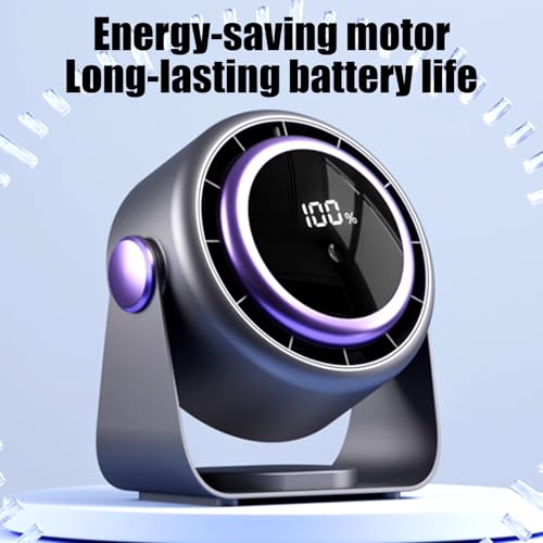 Mini ventilateur USB portable silencieux à écran numérique tact
