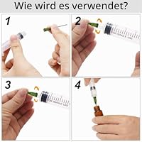 LYTIVAGEN 100 Stück Spritzen Nadeln Stumpfe Spritze, 3,8cm 14g Dosiernadeln mit Luer-Lock Liquid Spritzen Set Blunt Nadel Edelstahl stumpfe Spitze Nadeln für Nachfüllen Liquid, Tinten, Kleben – Ansicht 4
