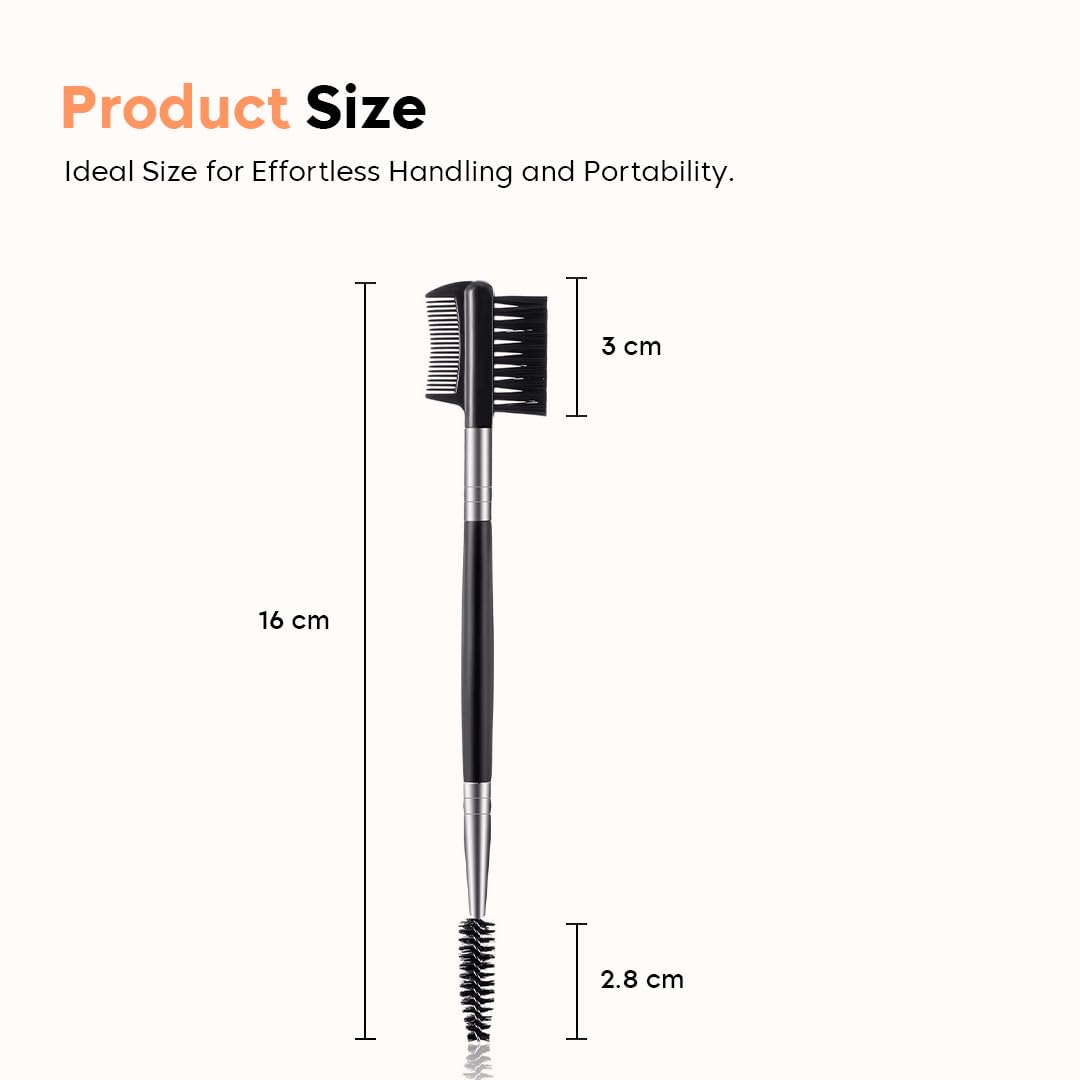 Gleva 3 In 1 Eyelash Comb, Shaper And Eyebrow Brush Double Head, Lash Shaping Makeup Tool For Women, Girls Cosmetic Travel Brushes For Separating Lashes, Eliminating Mascara Clumps, Grooming Brows. - Image 5 thumbnail