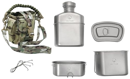 Valtcan Titanium Canteen Mess Kit