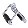 Ader Sporting Goods LAT Pulldown Attachments for Gym - Cable Machine Attachment Set with Tricep Pull Down Rope, Double D Handle, V Bar, Revolving Straight Bar & Snap Links