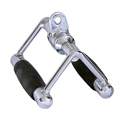 Ader Sporting Goods LAT Pulldown Attachments for Gym - Cable Machine Attachment Set with Tricep Pull Down Rope, Double D Handle, V Bar, Revolving Straight Bar & Snap Links