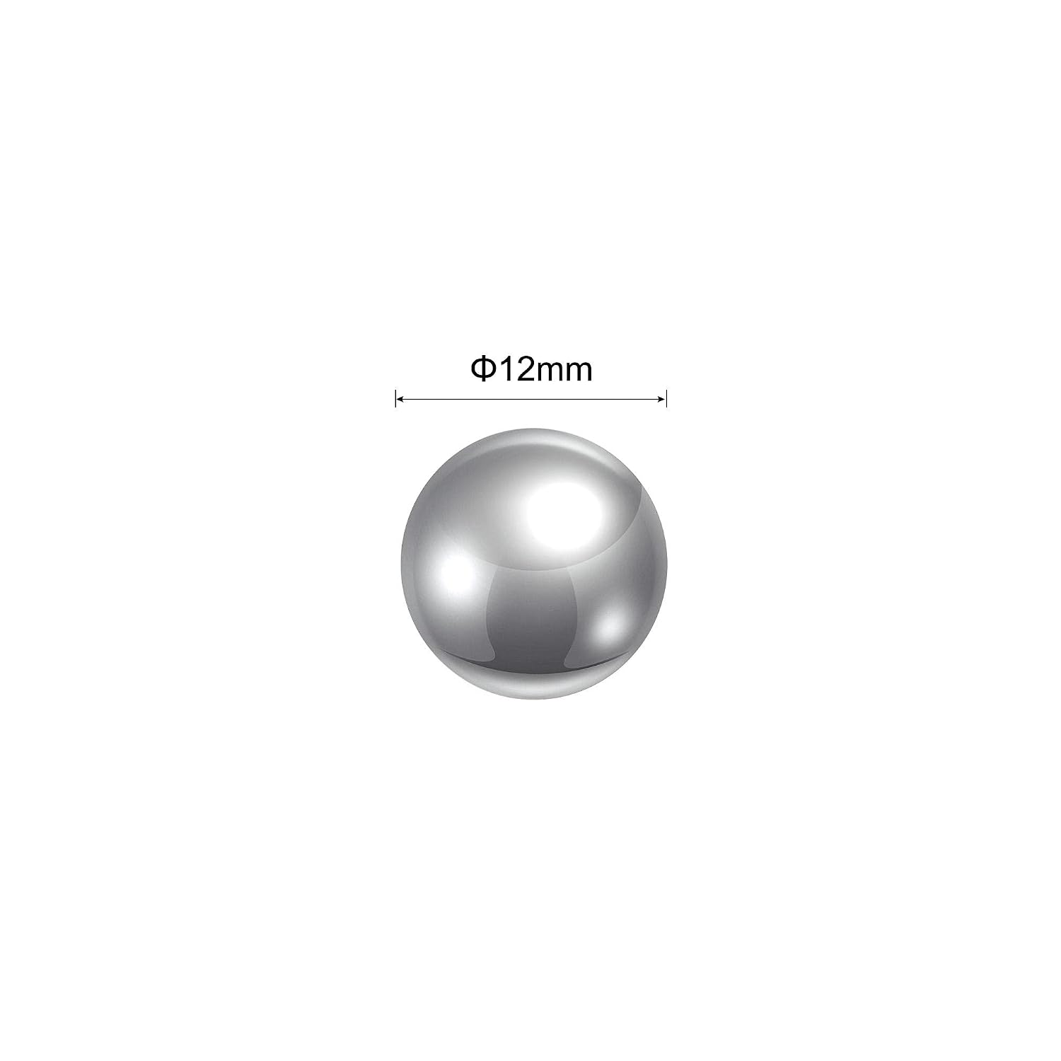 sourcing map 5pcs 12mm 440C Stainless Steel Bearing Balls G25 Precision - Image 3