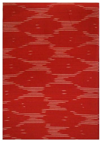 Image of Cotton Pochampally ikat unstitched blouse, Kurthi, long frock fabric material for women (1 meter, 2 meters & 3 meters)