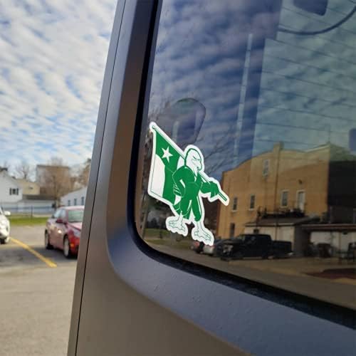 North Texas Sticker University of North Texas Car Decal Heavy-Duty Mean Green Scrappy Bumper Window Drink Tumbler Laptop Vinyl Eagle and Texas State Flag Logo - Image 4