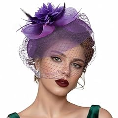 1 Pc: Mesh Fascinator Purple
