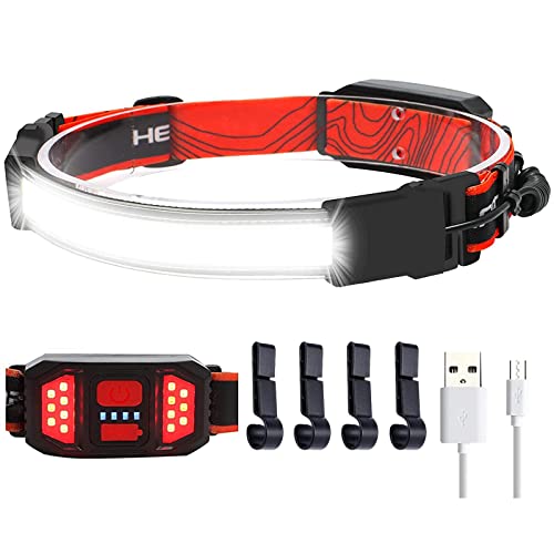 LED Rechargeable Head Lamp 1000lumens Hard Hat Headlamp 230° Wide ...