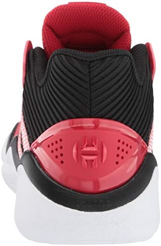 adidas unisex child Harden Stepback Basketball Shoe, Core Black/Scarlet/Ftwr White, 3.5 US | Image 2