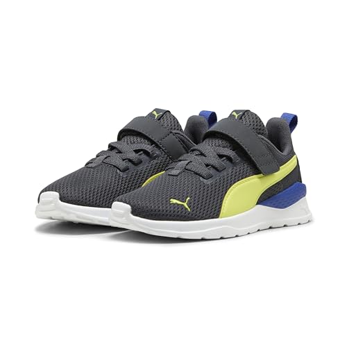 Puma - ANZARUN Lite AC INF, Zapatillas Unisexo, Galactic Gray-Lemon Sherbert-Puma Black,