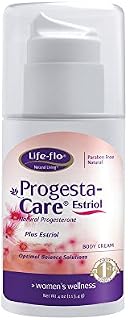 Life-Flo Progesta-Care Estriol | Natural Progesterone USP & Estriol | Physician-Developed Body Cream