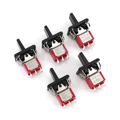 Interrupteur à bascule SH T80-R R8018A-P14 DPDT 6 broches MOM-OFF-MOM