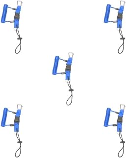Timcryxient Cuerda de seguridad para buceo, con hebilla de liberación rápida, color negro, 1,5 m