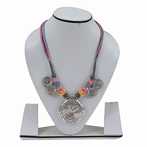 Handmade Tribal Necklace with Cowrie Shell and Beads