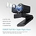 immagine 2Webcam 1080P FHD con NOVATEK Chip Noise-Reducing Microfono, PC Portatile Laptop Desktop USB Videocamera, Streaming Camera per Videochiamate Conferenza