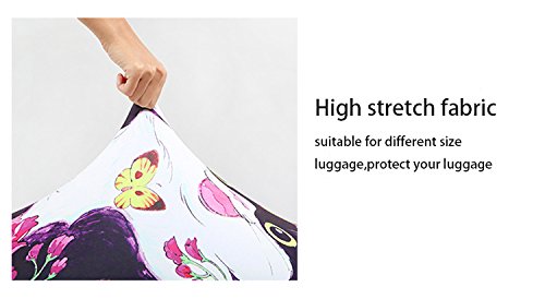 Denim 3D Cute cat Dog Styles Washable Print Luggage Cover Protector Suitcase Cover Carry On Cover with Zipper Fits 18-32 Inch Luggage for Holiday Travel and Great Gift Idea (Cat&Dog Blue, S) by LANGUGU - Used condition - Image 5