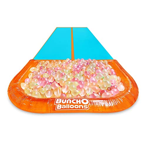 Bunch O Balloons Double Lane Waterslide Wipeout Slip & Slide With 265 Water Balloons #TOP4