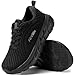 FitVille Wide Toe Box Shoes Women Comfortable Non Slip Wide Walking Shoes Women Swollen Feet Lightweight All Black