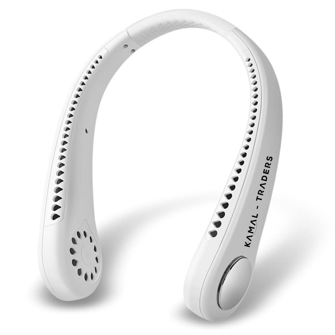 KAMAL TRADERS Bladeless Neck Fan 2000mAh Battery Operated Fan