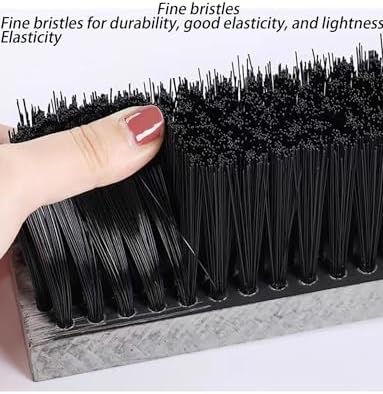 Abrasive Resistant Nylon Strip Brush for Industrial Machinery & Conveyor Cleaning - Heavy Duty 1000x30x15+80mm Cleaning Tool