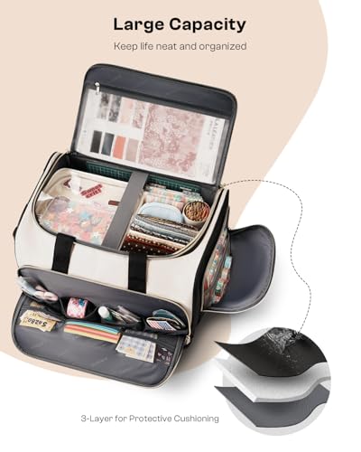 Arcoyard Rolling Craft Bag Beige