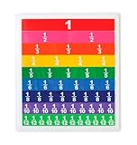 School Smart Magnetic Fraction Tiles, 0.25 H x 10.5 L x 9.5 W