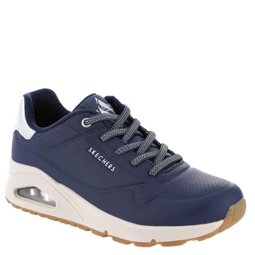 Skechers Womens Uno-Shimmer Away Navy/Rosegold 6.5 Medium by Skechers - Used condition - Image 2